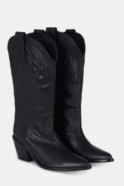 Mujer MICUIR Mestizo Boots-Mestizo Boots Tacón Negro 7Cm
