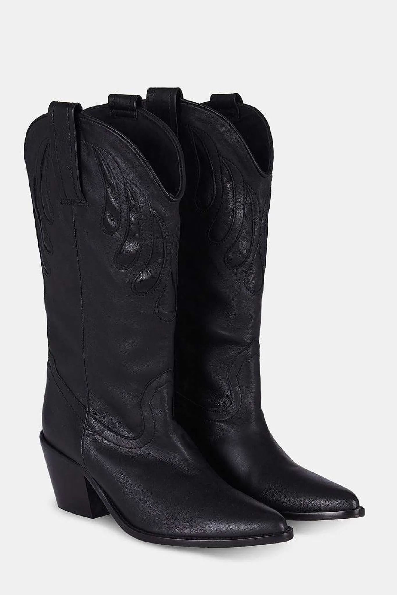 Mujer MICUIR Mestizo Boots-Mestizo Boots Tacón Negro 7Cm