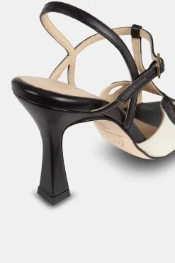 Mujer MICUIR Sandalias Tacón-Mia Blanco Y Negro 9Cm