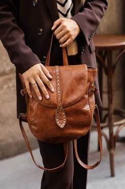 Mujer MICUIR Bolsos Icónicos-Mochila Cuero