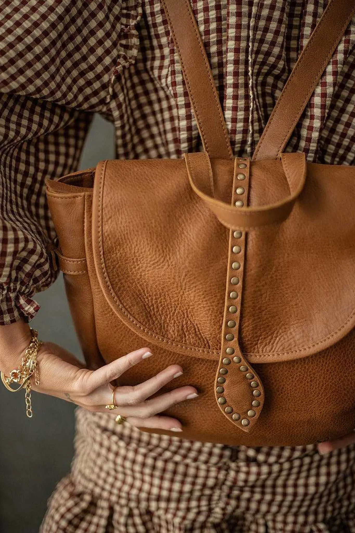 Mujer MICUIR Bolsos Icónicos-Mochila Cuero