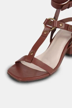 Mujer MICUIR Sandalias Tacón Midi-Niza Cuero 6 Cm