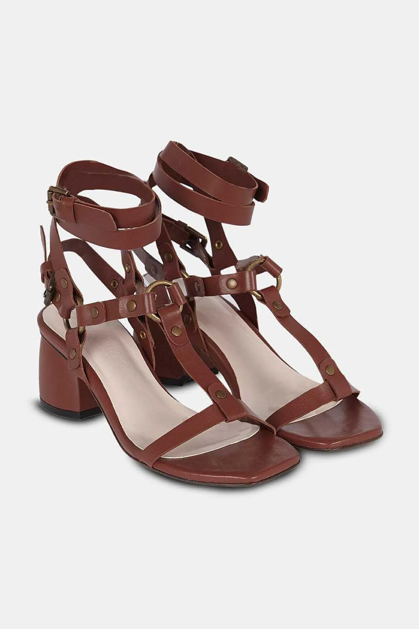 Mujer MICUIR Sandalias Tacón Midi-Niza Cuero 6 Cm