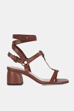 Mujer MICUIR Sandalias Tacón Midi-Niza Cuero 6 Cm