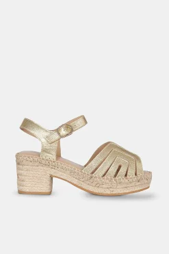 Mujer MICUIR Sandalias Plataforma-Noa Oro 7Cm