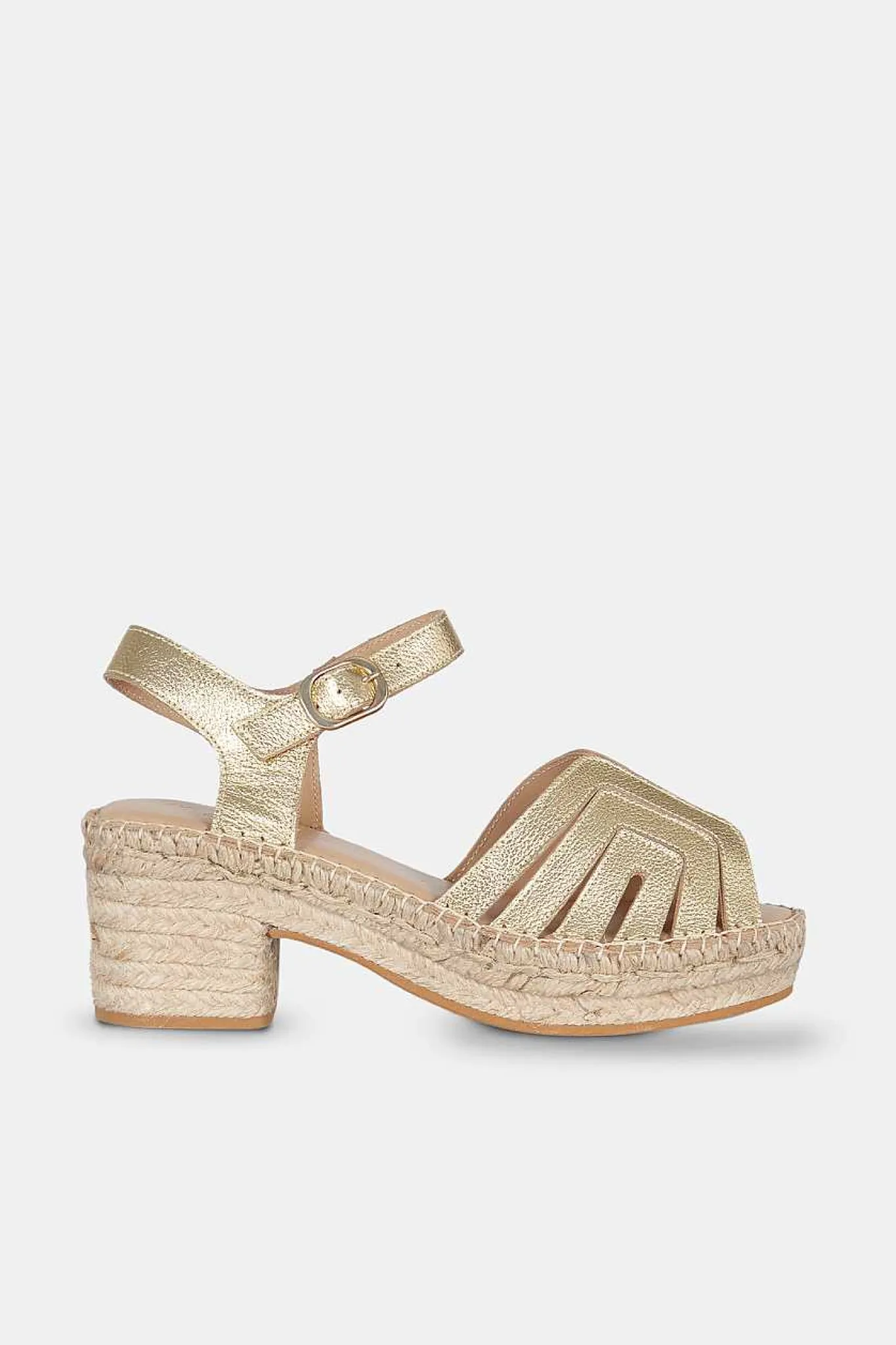 Mujer MICUIR Sandalias Plataforma-Noa Oro 7Cm