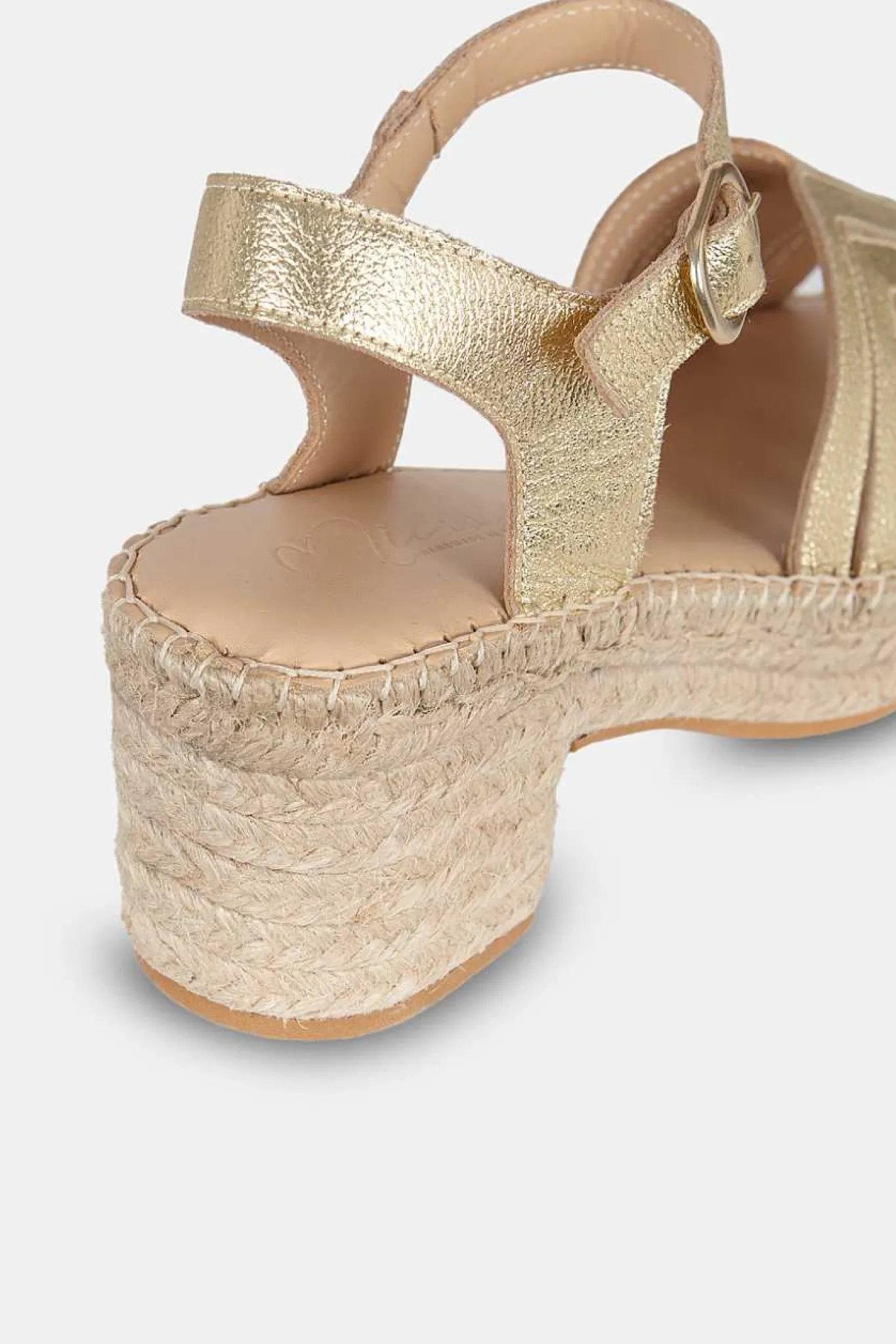 Mujer MICUIR Sandalias Plataforma-Noa Oro 7Cm