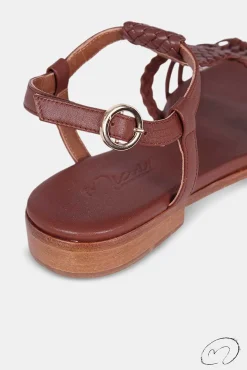 Mujer MICUIR Sandalias Planas-Pipa Marron 2Cm