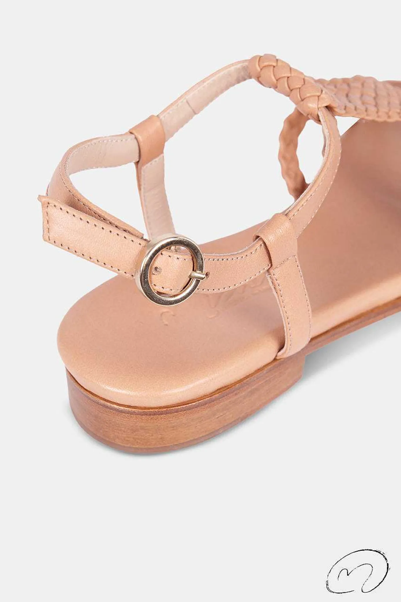 Mujer MICUIR Sandalias Planas-Pipa Nude 2Cm