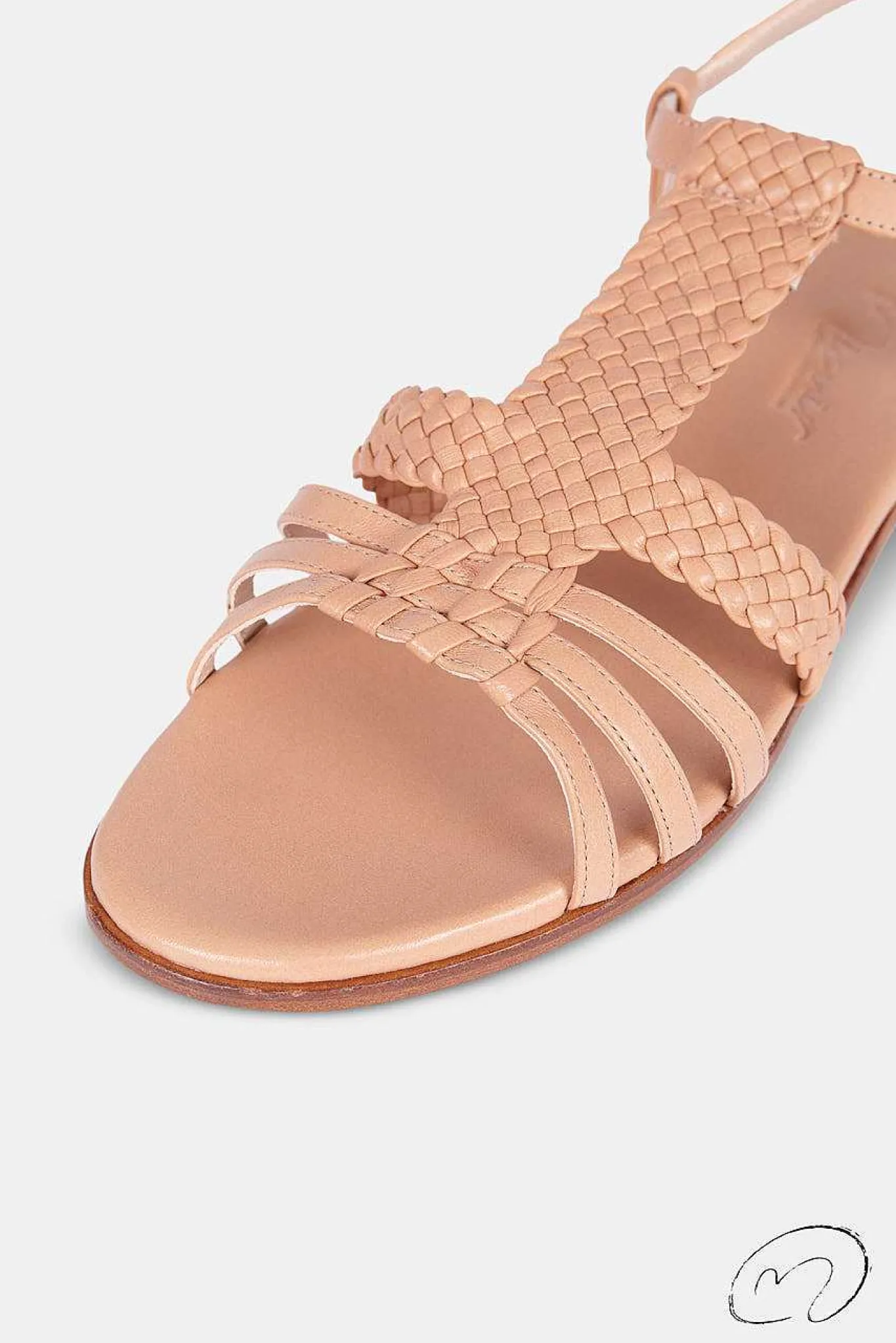 Mujer MICUIR Sandalias Planas-Pipa Nude 2Cm