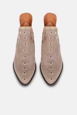 Mujer MICUIR Punky Boots-Punky Boots Ante Beige 4Cm