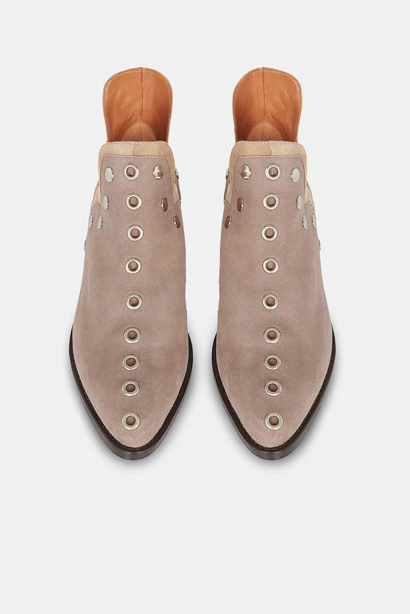 Mujer MICUIR Punky Boots-Punky Boots Ante Beige 4Cm