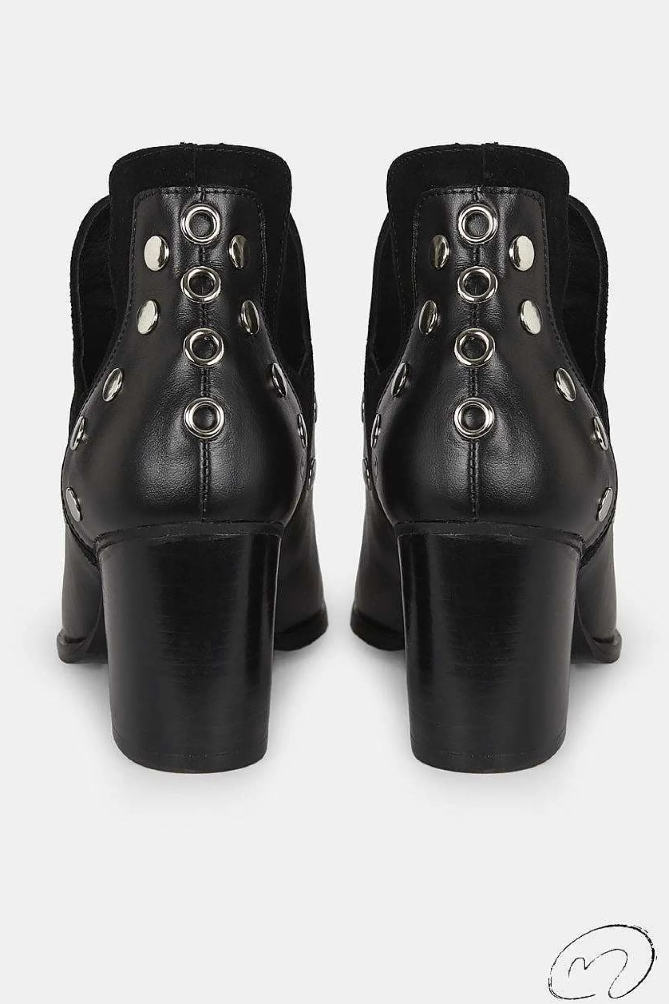 Mujer MICUIR Punky Boots-Punky Boots Negras Con Tacón 7Cm