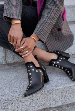 Mujer MICUIR Punky Boots-Punky Boots Negras Con Tacón 7Cm