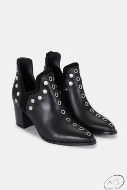 Mujer MICUIR Punky Boots-Punky Boots Negras Con Tacón 7Cm