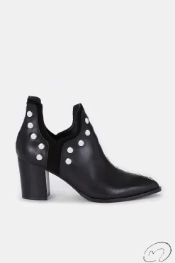 Mujer MICUIR Punky Boots-Punky Boots Negras Con Tacón 7Cm