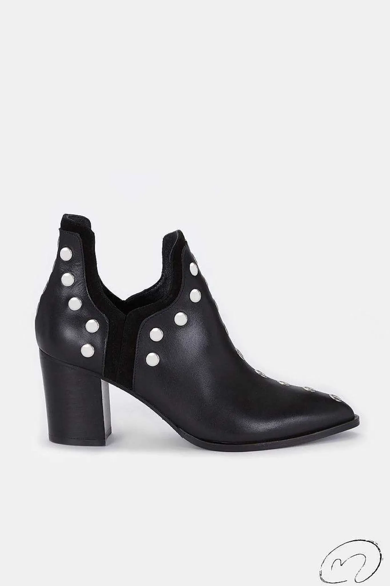 Mujer MICUIR Punky Boots-Punky Boots Negras Con Tacón 7Cm