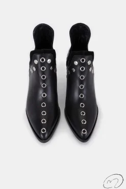 Mujer MICUIR Punky Boots-Punky Boots Negras Con Tacón 7Cm