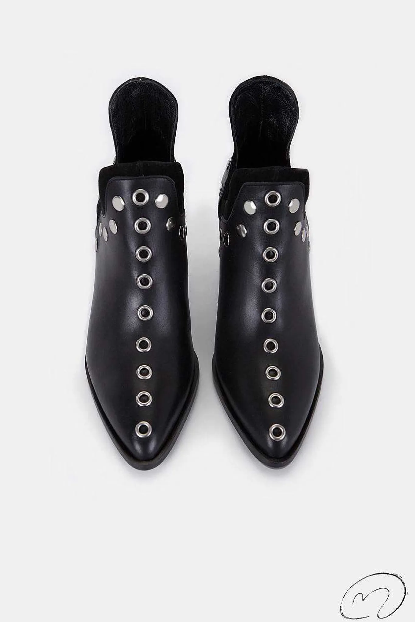 Mujer MICUIR Punky Boots-Punky Boots Negras Con Tacón 7Cm