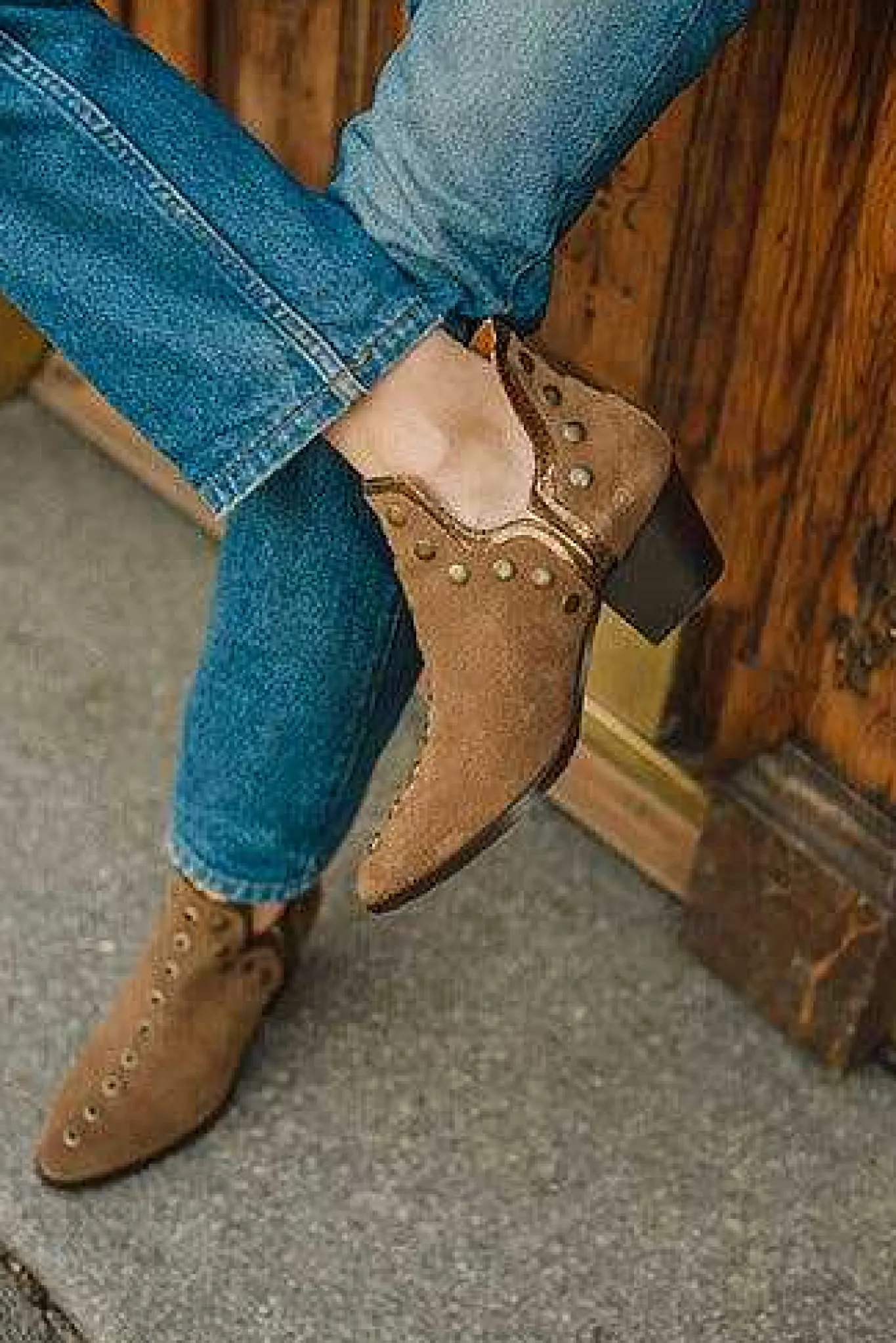 Mujer MICUIR Punky Boots-Punky Boots Special Edition Taupe Ribete Dorado 6Cm
