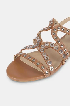 Mujer MICUIR Sandalias Planas-Punky Sandals Nude 1Cm