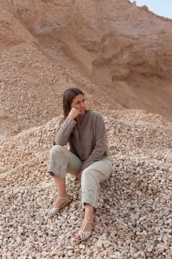 Mujer MICUIR Sandalias Planas-Rebecca Dorado 1,5Cm