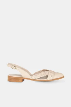 Mujer MICUIR Bailarinas-Regina Crema 2,5Cm