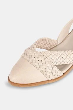 Mujer MICUIR Bailarinas-Regina Crema 2,5Cm