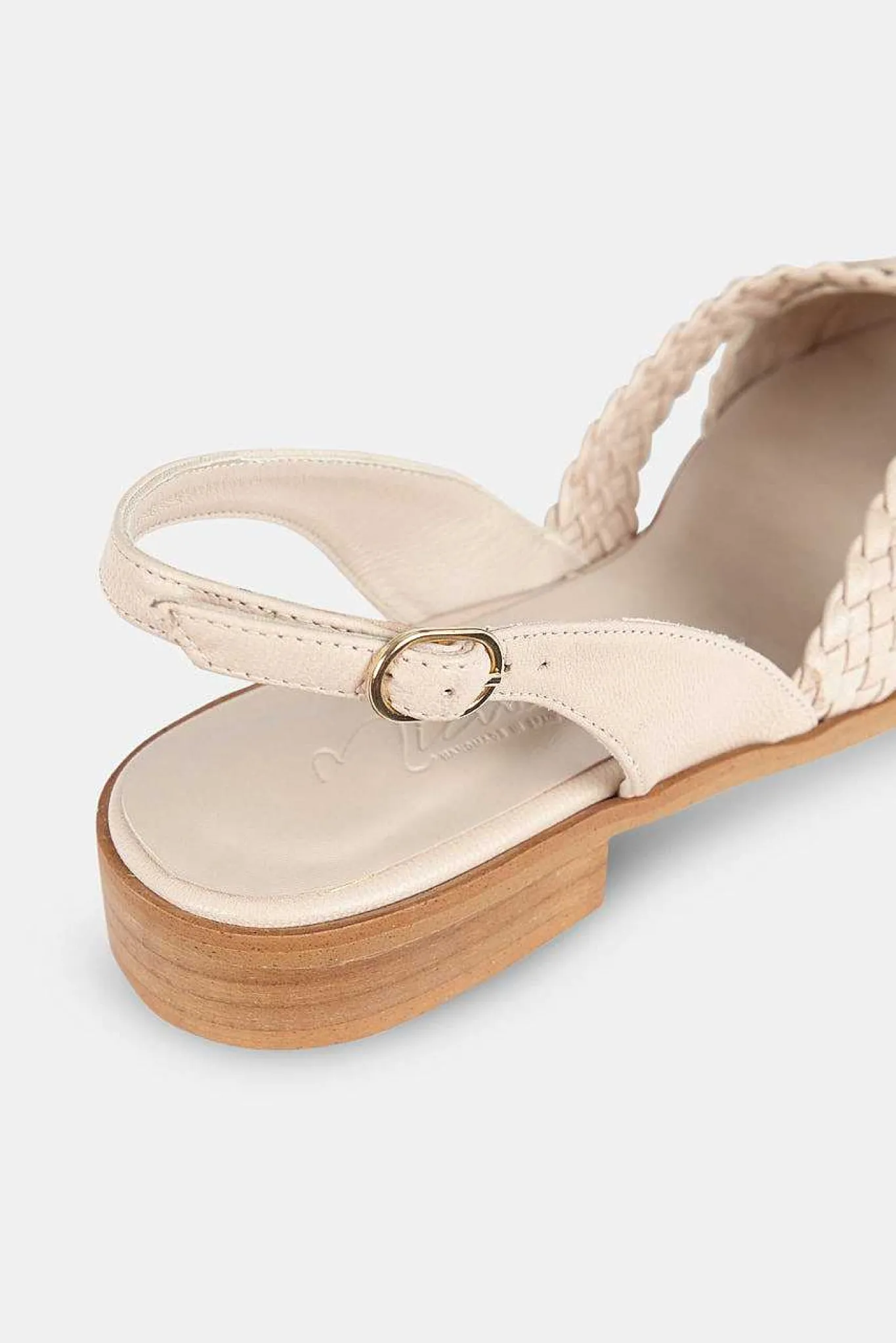 Mujer MICUIR Bailarinas-Regina Crema 2,5Cm