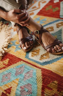 Mujer MICUIR Sandalias Planas-Romanas Cuero