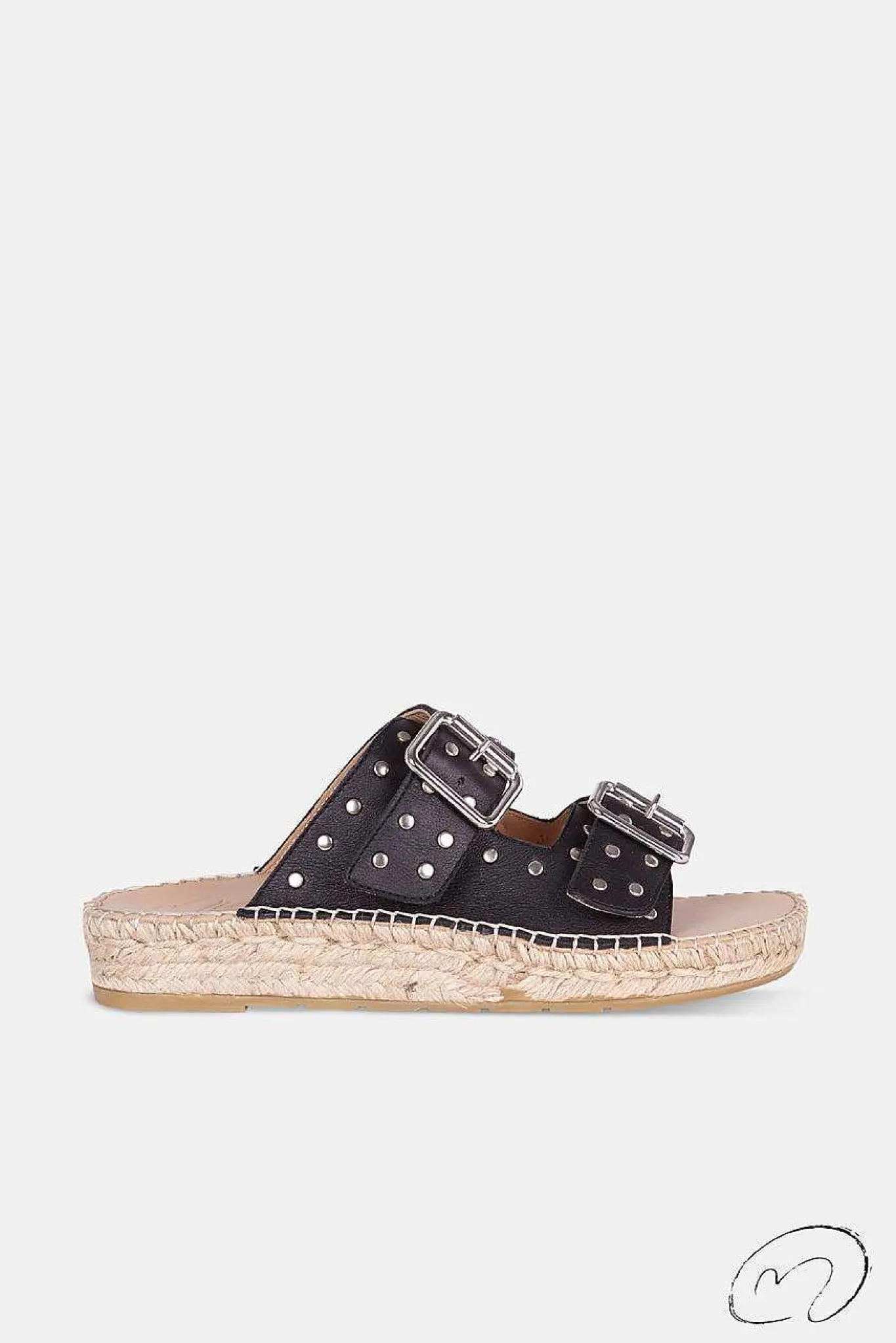 Mujer MICUIR Sandalias Planas-Romina Negro 3Cm