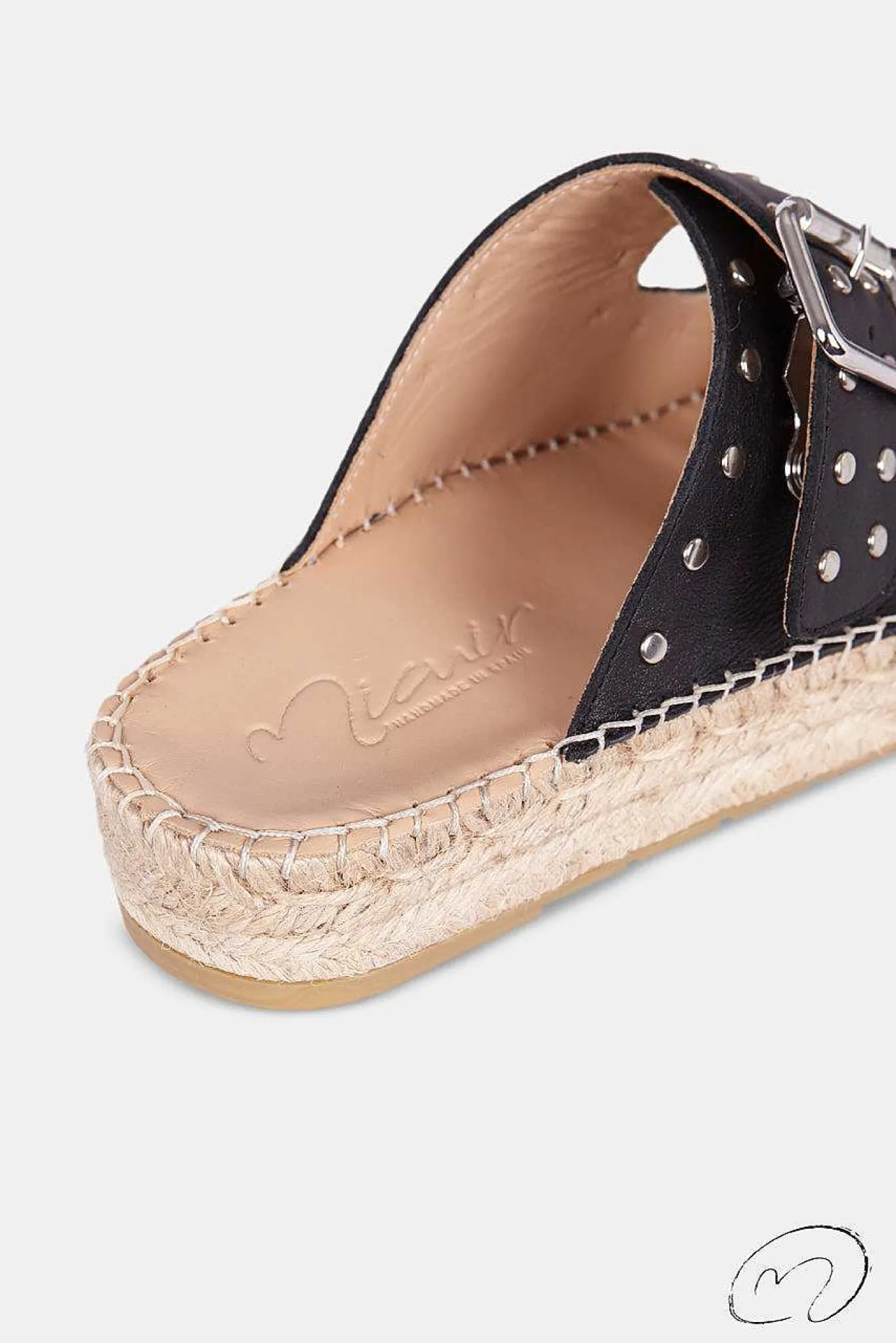 Mujer MICUIR Sandalias Planas-Romina Negro 3Cm