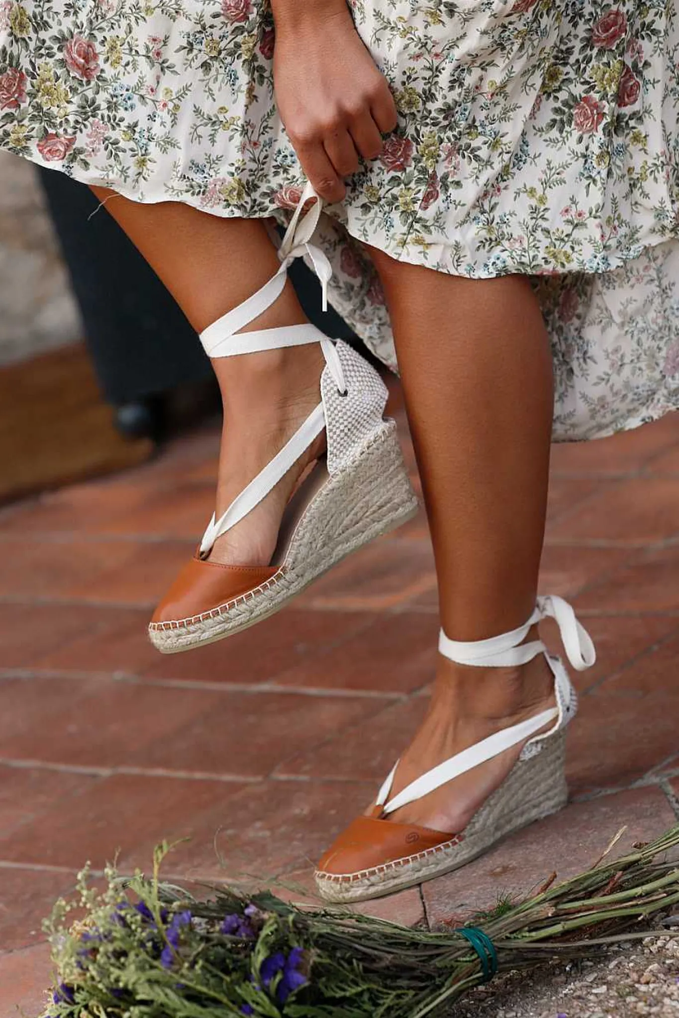 Mujer MICUIR Sandalias Plataforma-Sicilia Cuero 7Cm