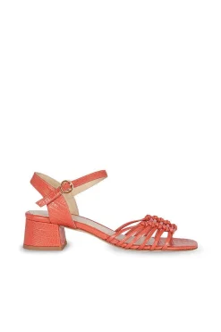 Mujer MICUIR Sandalias Tacón Midi-Simona Coral 5Cm