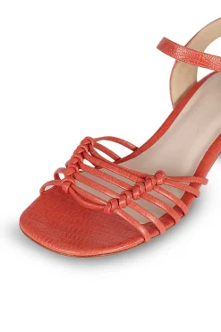 Mujer MICUIR Sandalias Tacón Midi-Simona Coral 5Cm