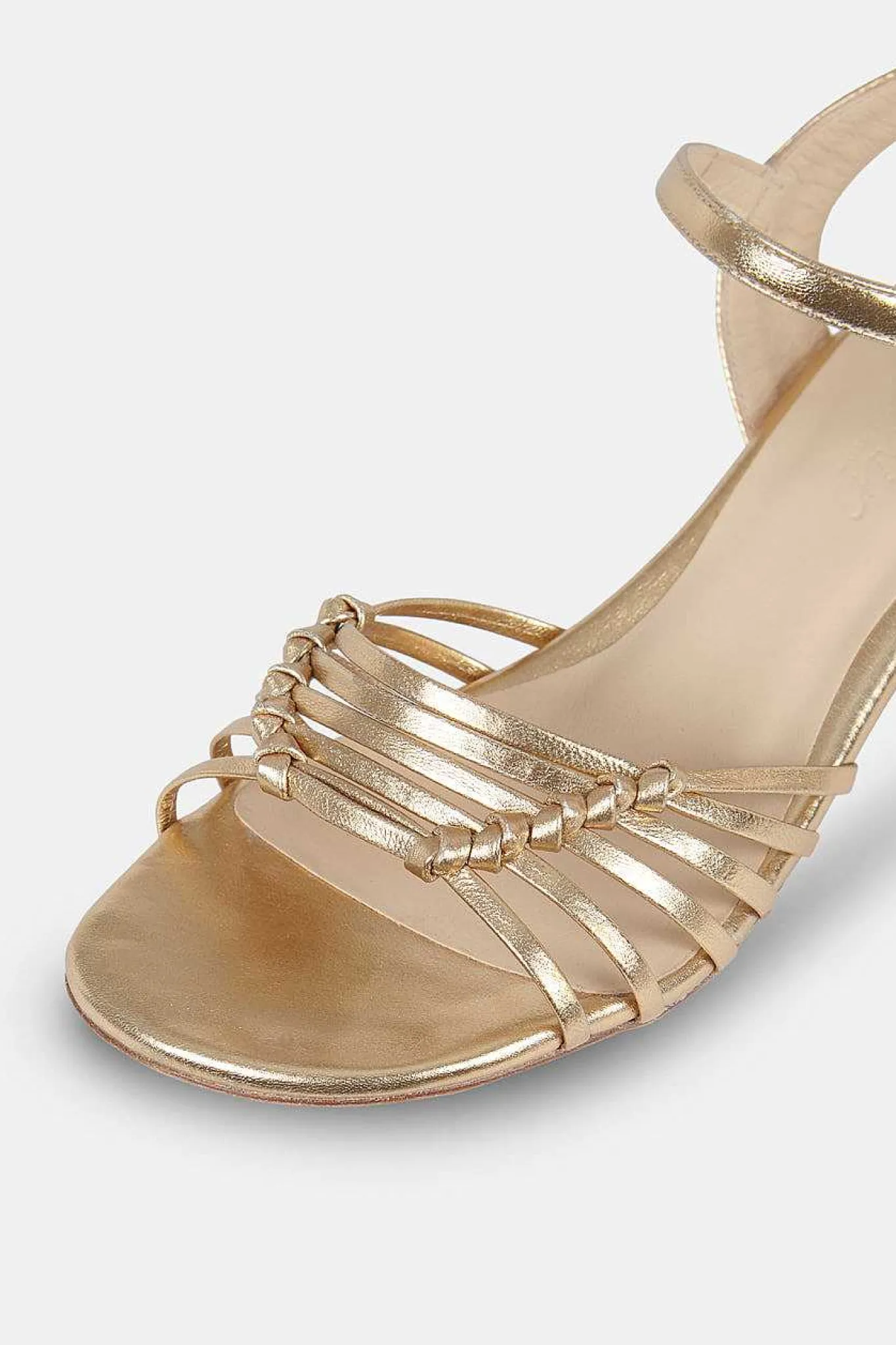 Mujer MICUIR Sandalias Tacón Midi-Simona Oro 5Cm