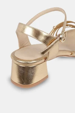 Mujer MICUIR Sandalias Tacón Midi-Simona Oro 5Cm