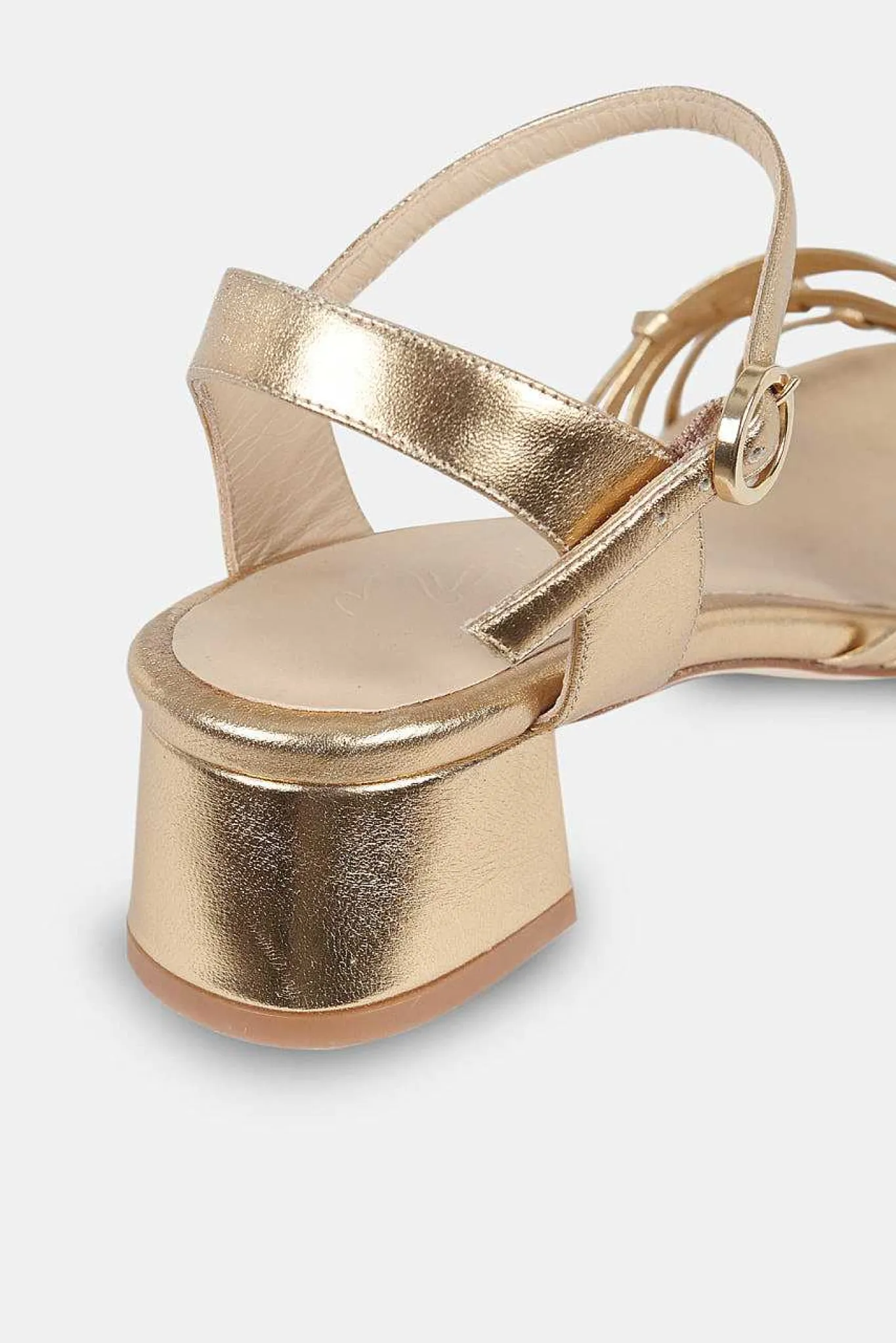 Mujer MICUIR Sandalias Tacón Midi-Simona Oro 5Cm