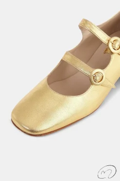 Mujer MICUIR Bailarinas-Spiga Oro 4Cm