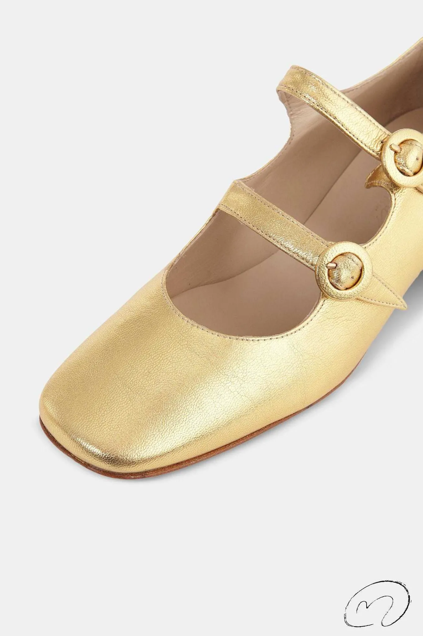 Mujer MICUIR Bailarinas-Spiga Oro 4Cm
