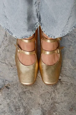 Mujer MICUIR Bailarinas-Spiga Oro 4Cm
