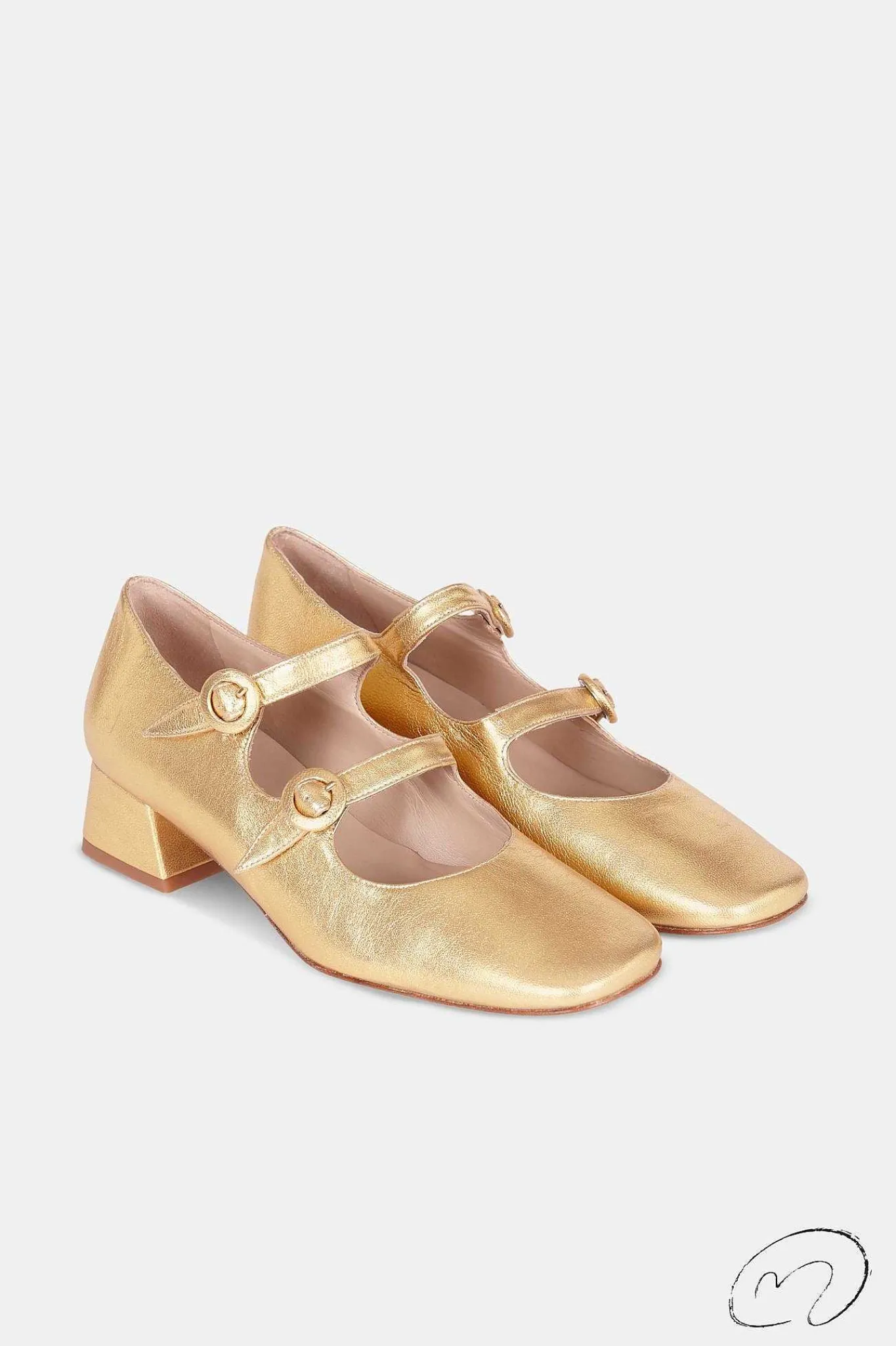 Mujer MICUIR Bailarinas-Spiga Oro 4Cm