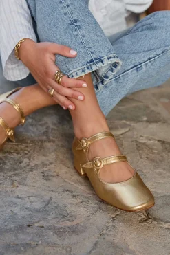 Mujer MICUIR Bailarinas-Spiga Oro 4Cm