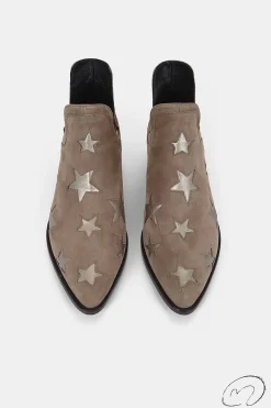 Mujer MICUIR Star Boots-Star Boots Beige Y Oro Platino 4Cm