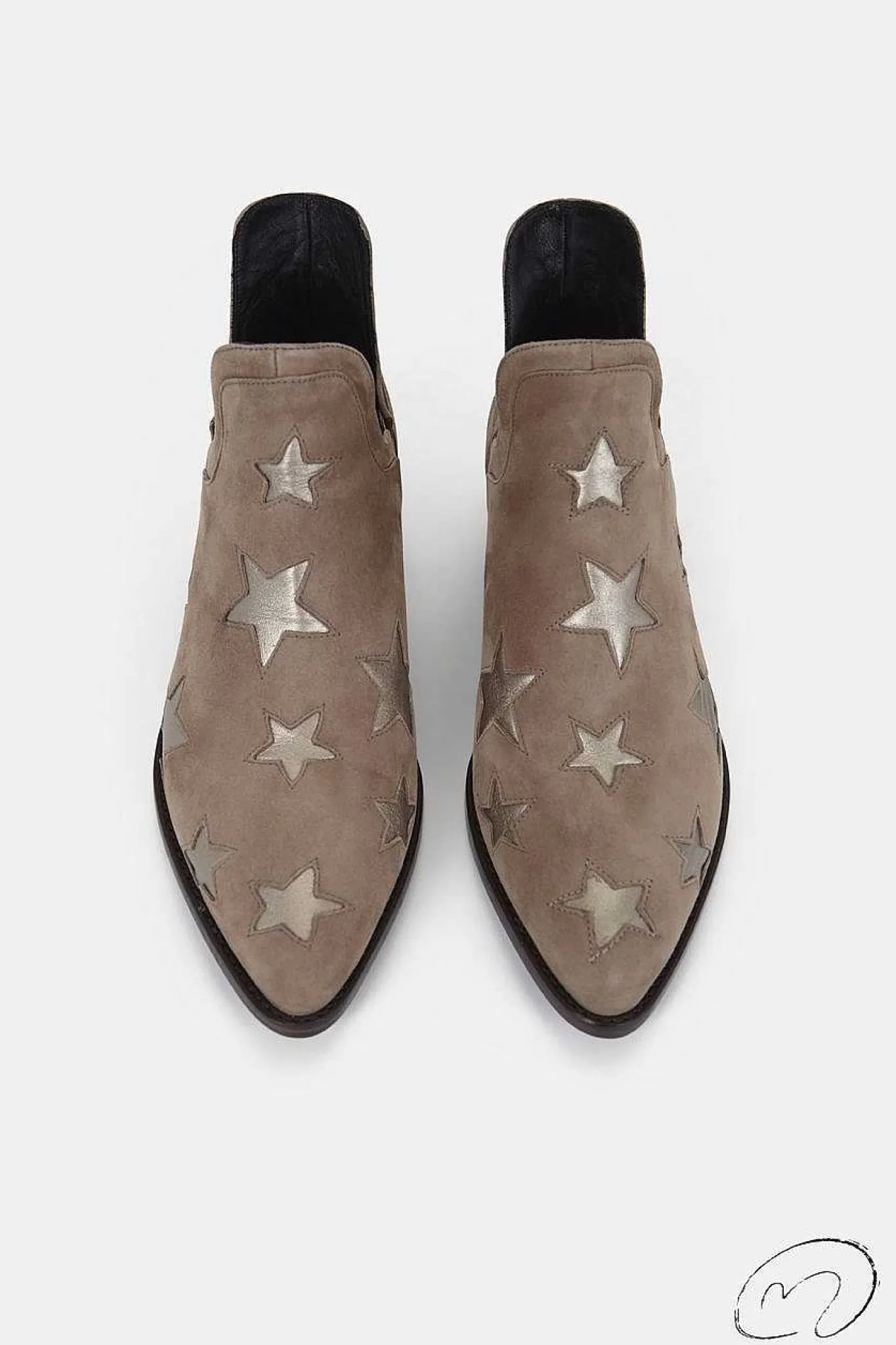 Mujer MICUIR Star Boots-Star Boots Beige Y Oro Platino 4Cm