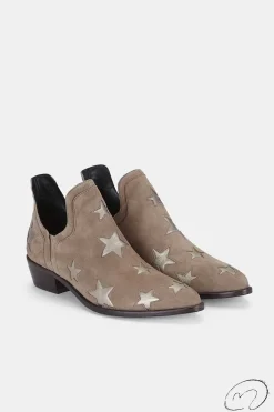 Mujer MICUIR Star Boots-Star Boots Beige Y Oro Platino 4Cm