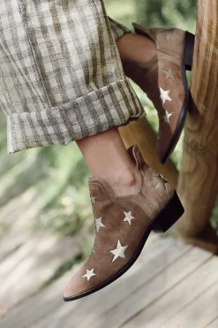 Mujer MICUIR Star Boots-Star Boots Beige Y Oro Platino 4Cm