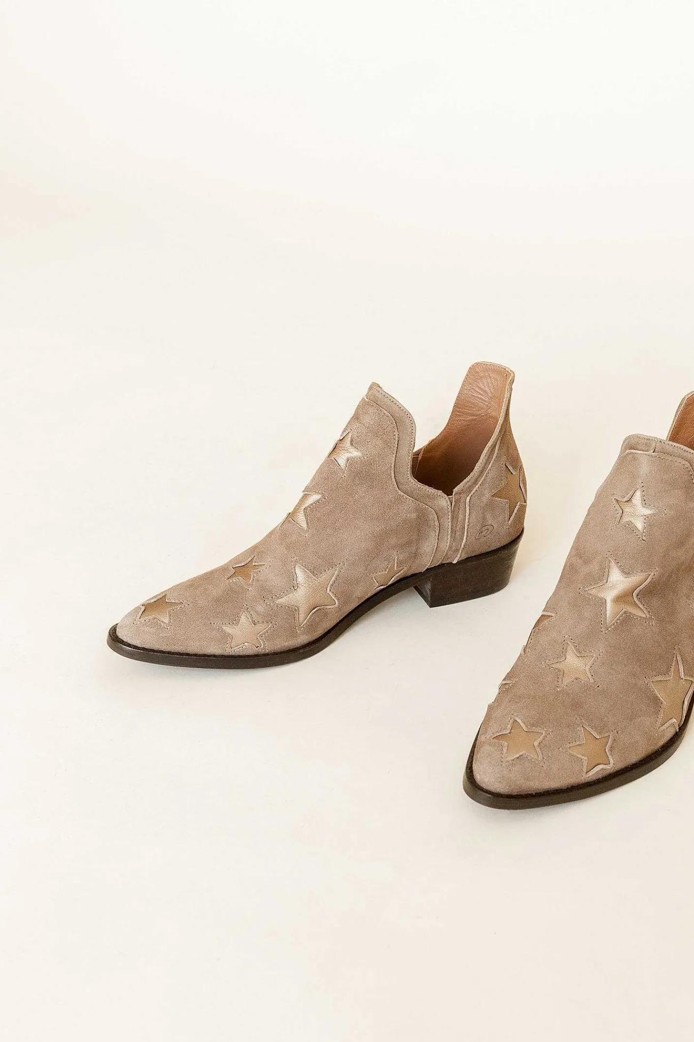 Mujer MICUIR Star Boots-Star Boots Beige Y Oro Platino 4Cm