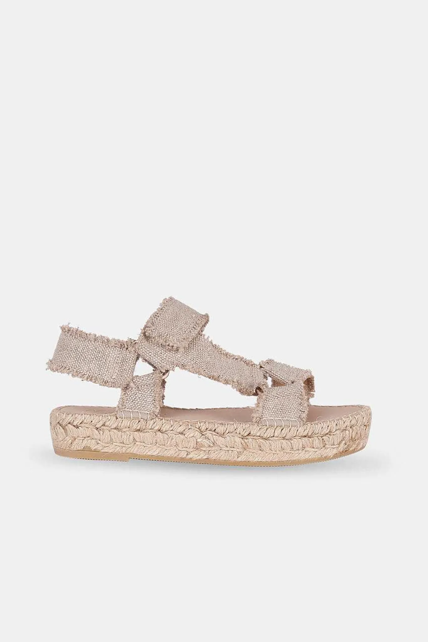 Mujer MICUIR Sandalias Plataforma-Susana Desflecada Beige