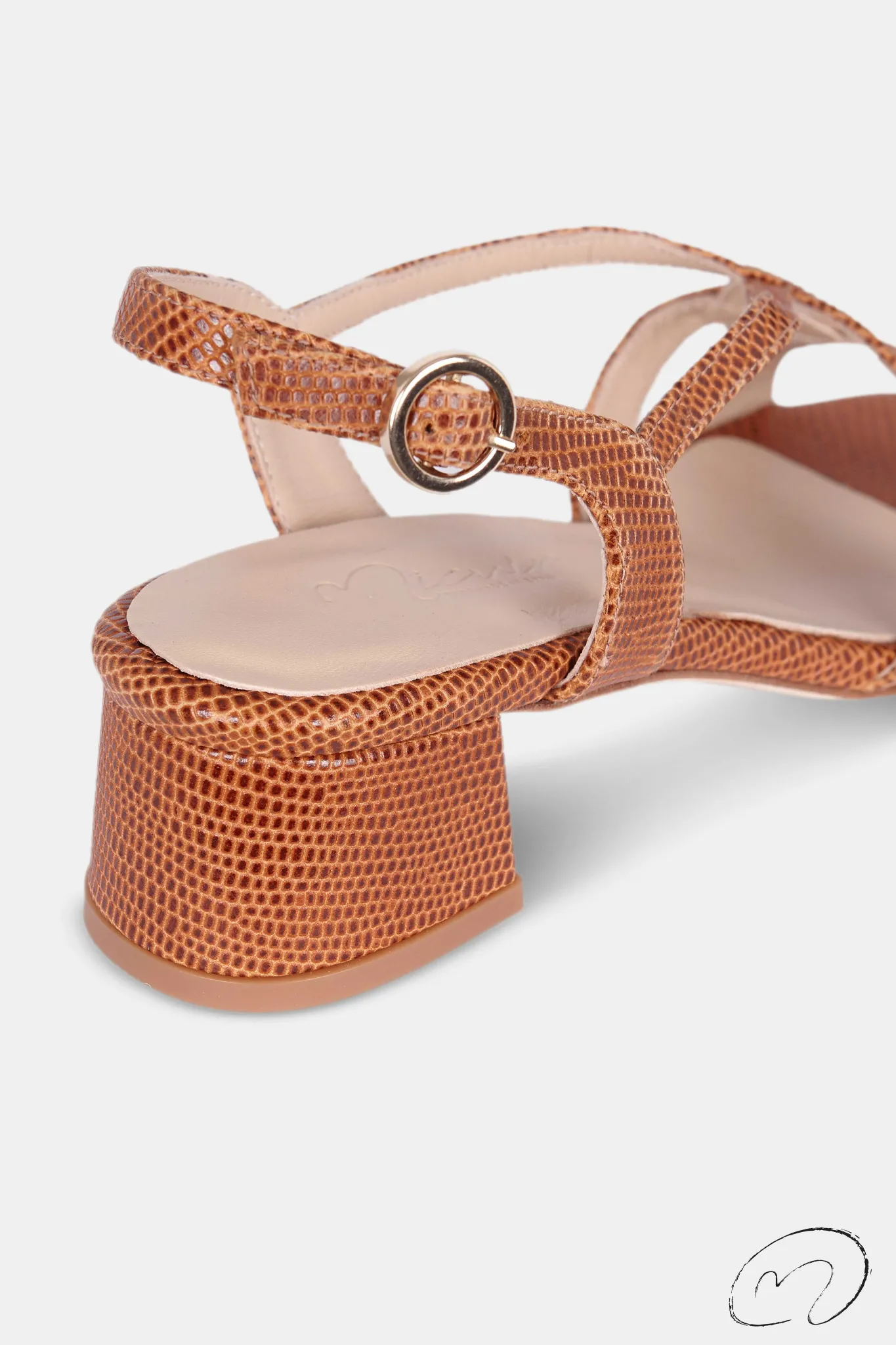 Mujer MICUIR Sandalias Tacón Midi-Ugga Caramelo 4Cm